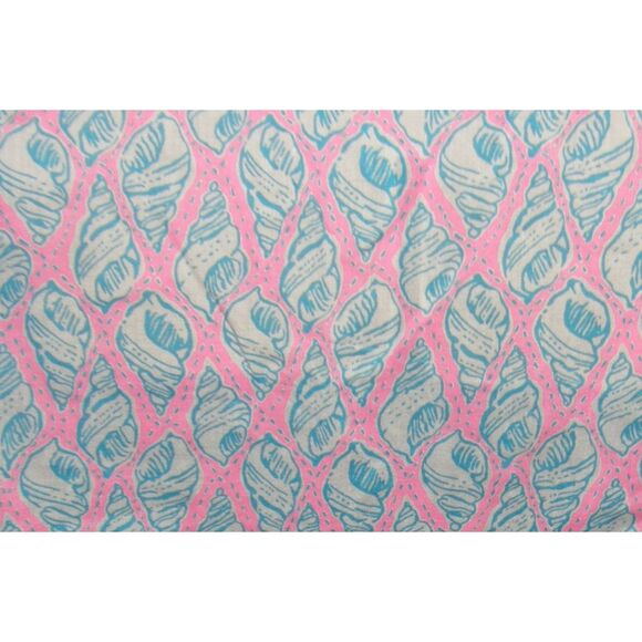 LILLY PULITZER CAPTIVA A LITTLE TIPSY Pink & Blue Seashell Print Sz Medium Tunic - Picture 5 of 5